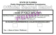 Sample PERC Ballot